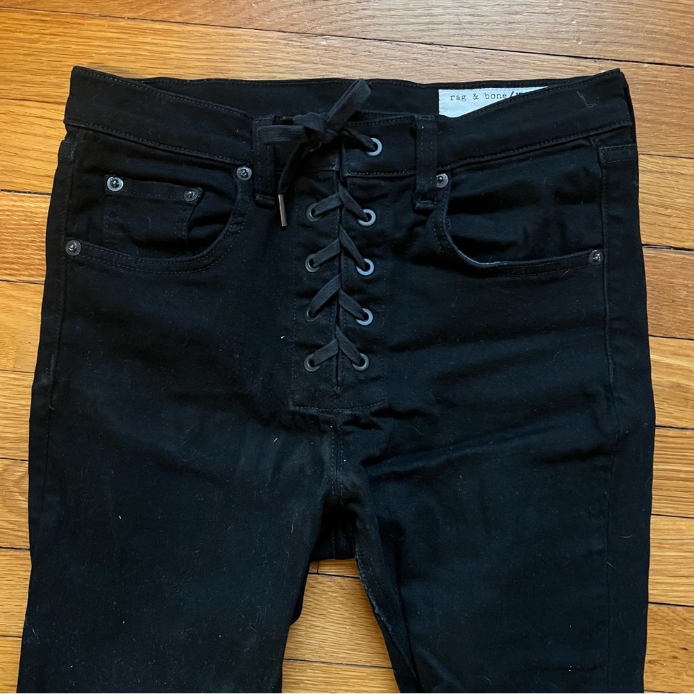 Rag and Bone Lace-up Skinny Jean